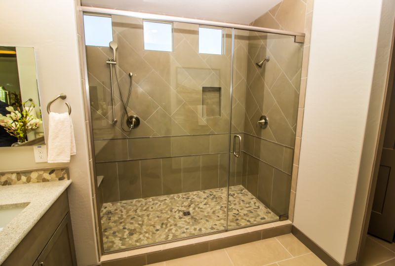 Stone Accents in Shower